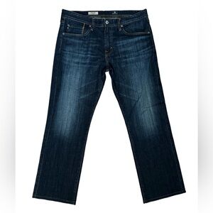 Ag Adriano Goldschmied Men’s Straight Jeans — Dark Indigo Blue
